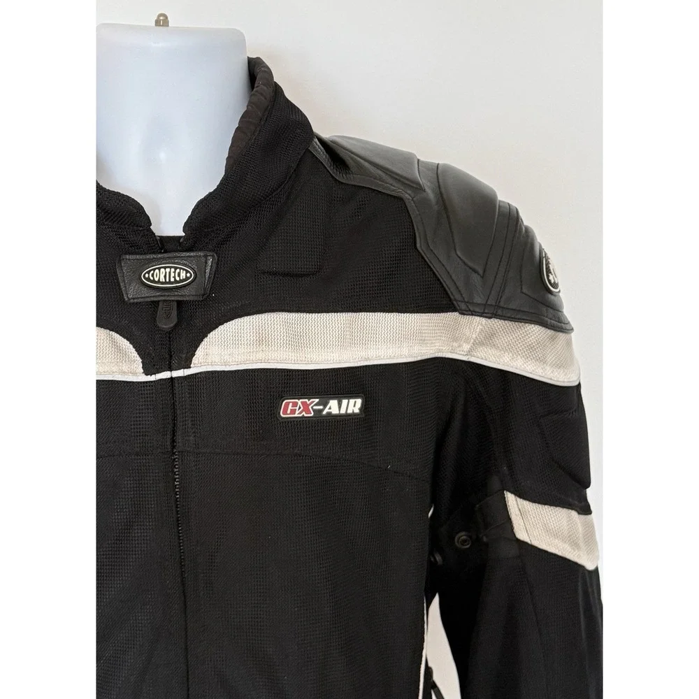 Cortech Motorcycle Jacket GX Air Armor Link 3 Black Mesh Riding Street Mens L/44